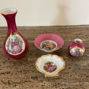 VINTAGE LIMOGES MINIATURE BUNDLE (4)